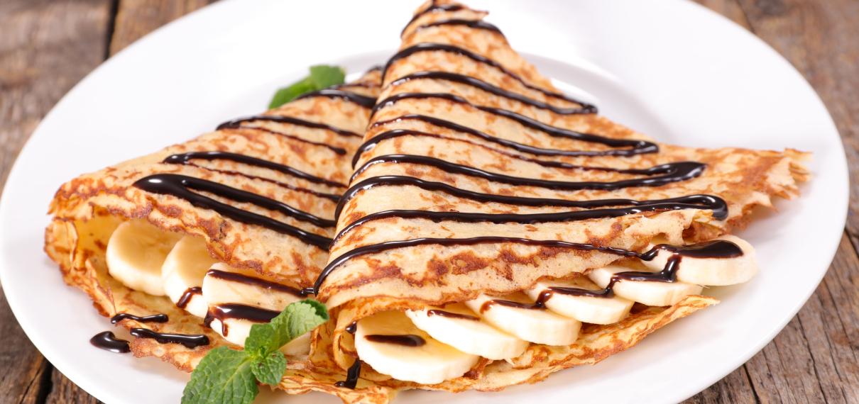 Crêpe au chocolat et à la banane