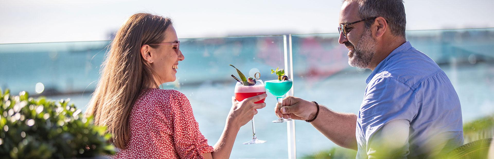 Cocktail au bord de la mer à deux Cocktail au bord de la mer à deux