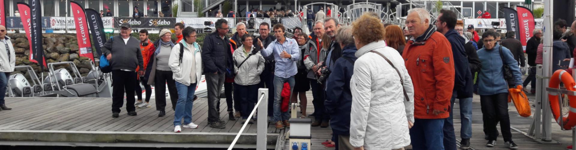 Visite en groupe du Vendée Globe