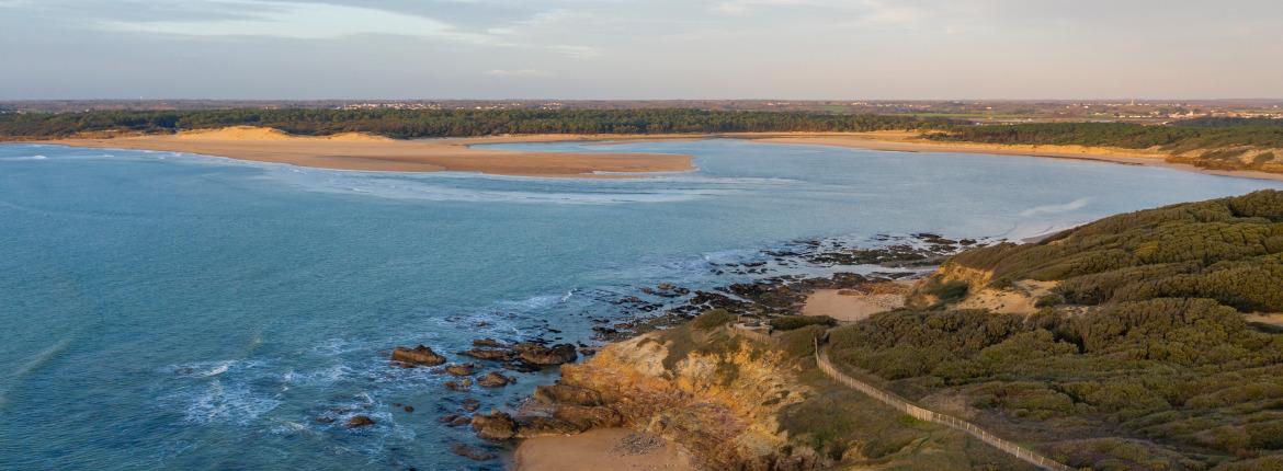 Photo aérienne de l'estuaire du Payré Estuaire du Payré