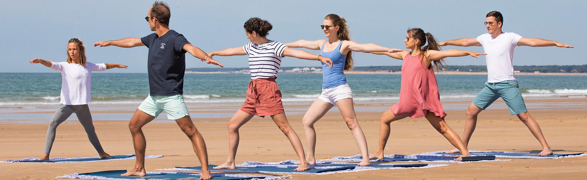 Yoga sur la plage de Longeville sur Mer Yoga sur la plage de Longeville sur Mer