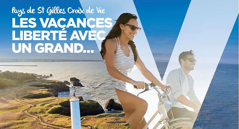 Campagne La Vendée avec un Grand V à Saint Gilles Croix de Vie Campagne La Vendée avec un Grand V à Saint Gilles Croix de Vie