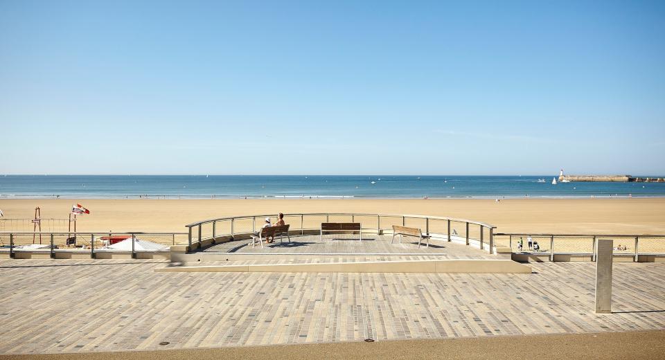 Remblai et plage des Sables d'Olonne Remblai et plage des Sables d'Olonne