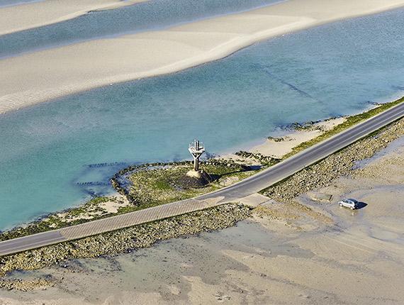 Aerienne du passage du Gois à Noirmoutier Aerienne du passage du Gois à Noirmoutier