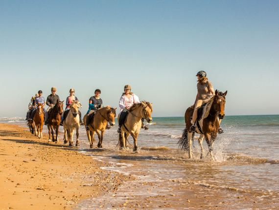 balade équestre sur la plage de Saint Jean de Monts balade à cheval sur la plage de Saint Jean de Monts